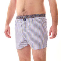 M5200 - Rayé marine & bordeaux