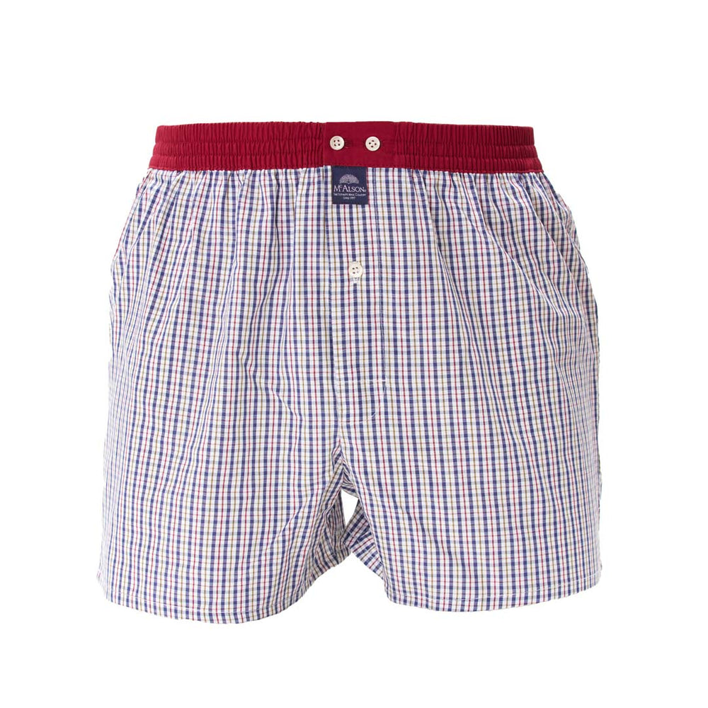 M5201 - Quadrettato blu-marino & bordeaux