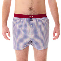 M5201 - Quadrettato blu-marino & bordeaux