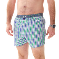 M5203 - Checkered green & blue