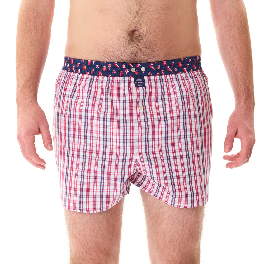 M5204 - Checkered red & navy