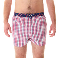 M5204 - Checkered red & navy