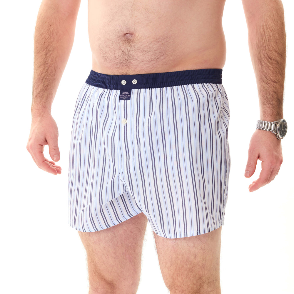 M5208 - Strisce blu-marino & azzurro