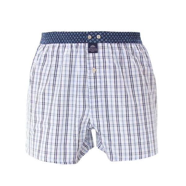 M5209 - Checkered navy & light blue