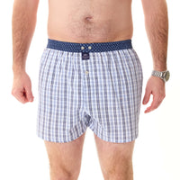 M5209 - Checkered navy & light blue