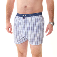 M5209 - Checkered navy & light blue