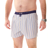 M5210 - Strisce blu-marino & cachi