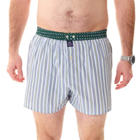 M5218 - Stripes light blue & green