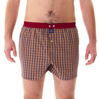 M5221 - Checkered navy, yellow & bordeaux