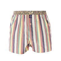 M5222 - Rayé rouge, jaune & marine