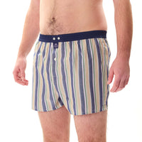 M5224 - Striped brown, green & navy