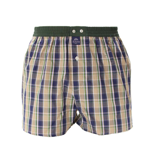 M5225 - Checkered brown, green & navy