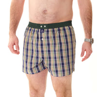 M5225 - Checkered brown, green & navy