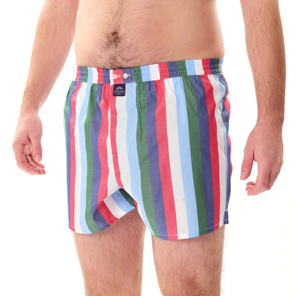 M5226 - Strisce azzurro, rosso & verde