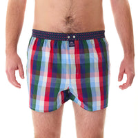 M5227 - Quadrettato blu, rosso & verde