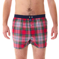 M5231 - Carreaux marine, vert & rouge