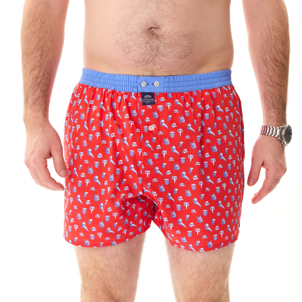 M5252 - Masques vénitiens rouge