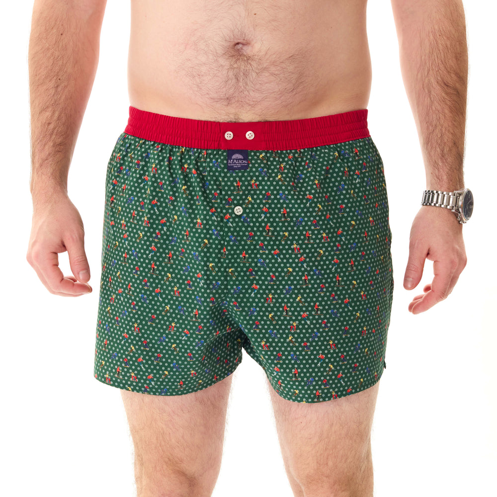 M5264 - skieurs vert