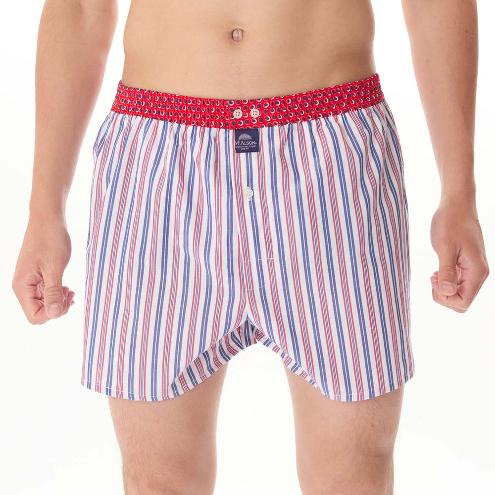 M5281 - Striped Red and Navy