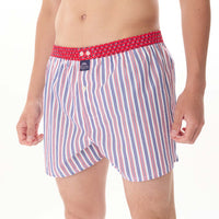 M5281 - Rayé rouge and marine