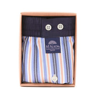 M5285 - Strisce arancione and blu-marino