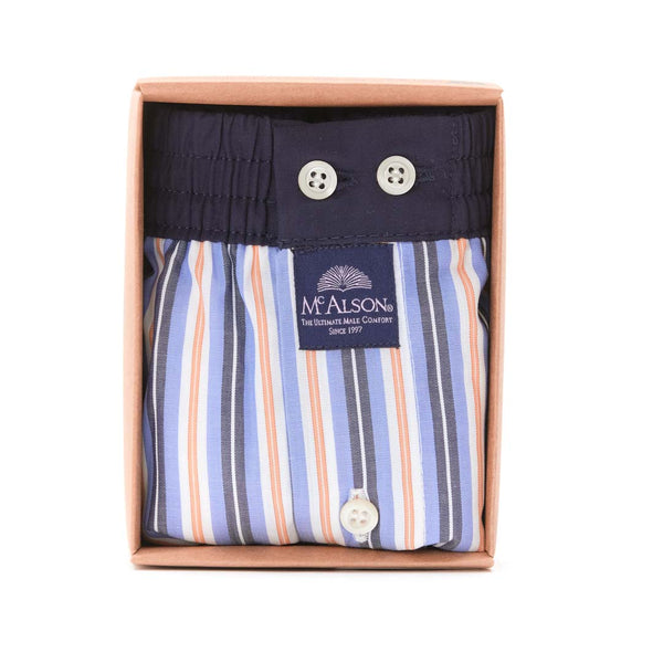 M5285 - Gestreift Orange and marine