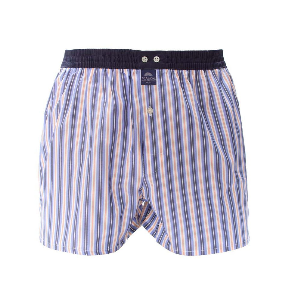 M5285 - Strisce arancione and blu-marino