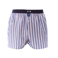 M5285 - Strisce arancione and blu-marino