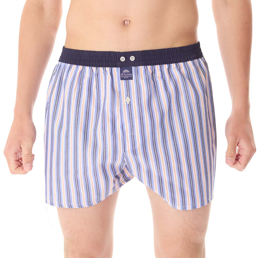 M5285 - Strisce arancione and blu-marino