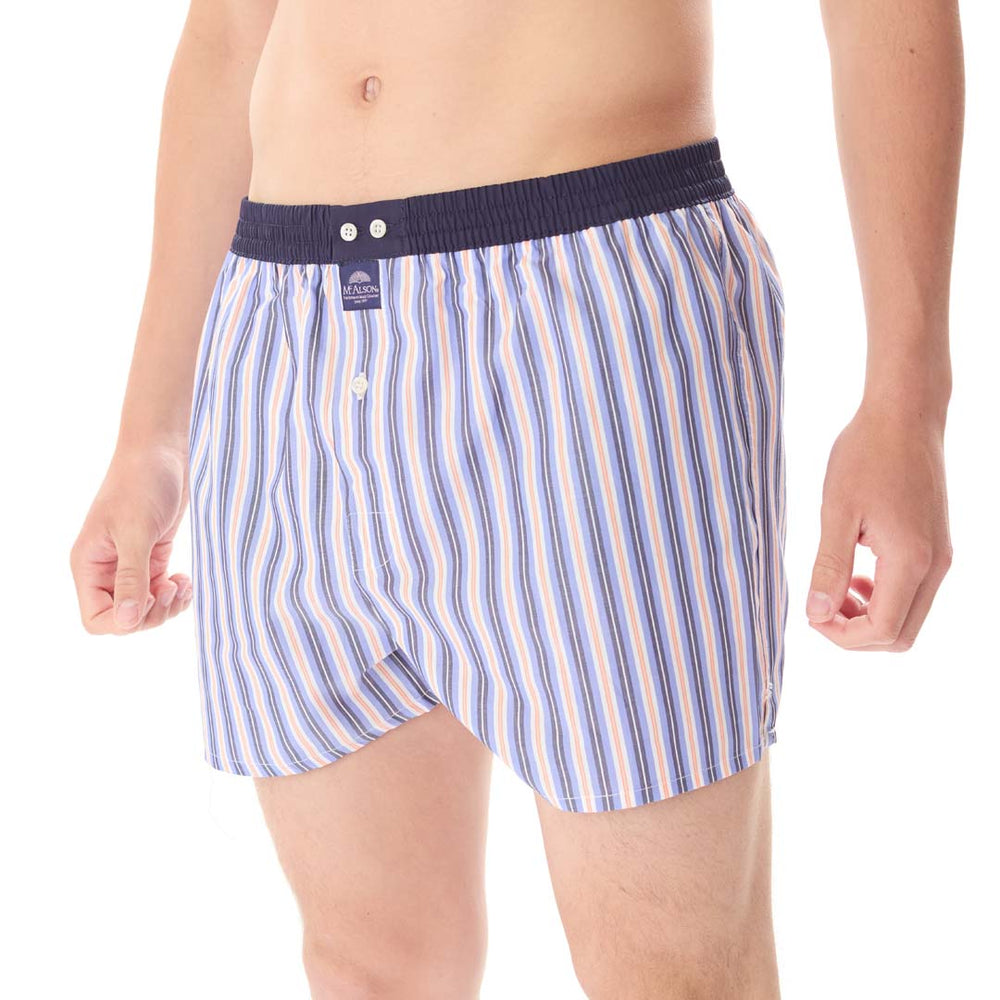 M5285 - Striped Orange and Navy