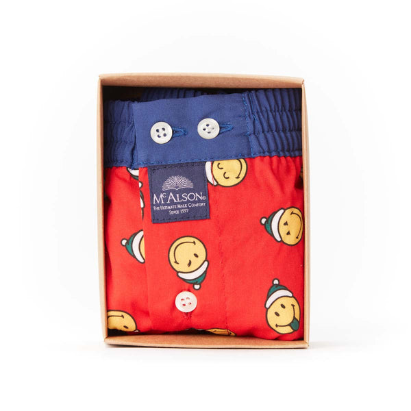 KM4688 - Christmas smiley rouge