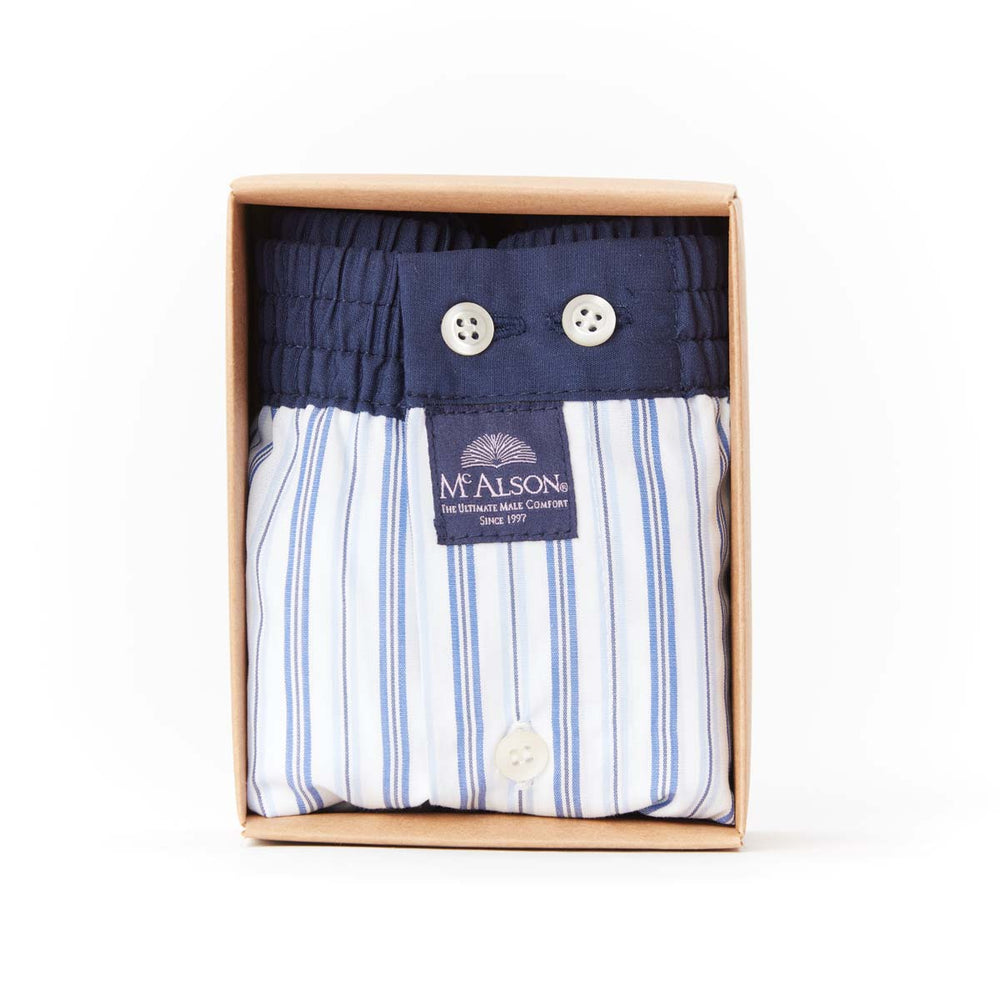 M4704 - Gestreift blau & weiß