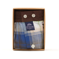 M5233 - Madras marine, grün & braun