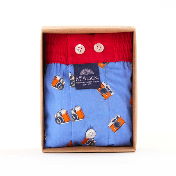 M5341 - Appareil photo vintage bleu