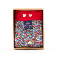 M5368 - Meadow Flowers blue & red