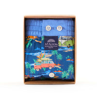 M5339 - Van Tropical bleu marine