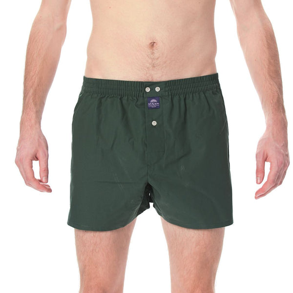 unicolor green boxer short