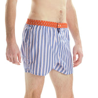 M3805 - Striped orange & blue