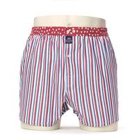 M4024 - Striped red & light blue