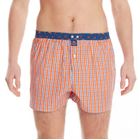 M4419 - Checkered orange & blue