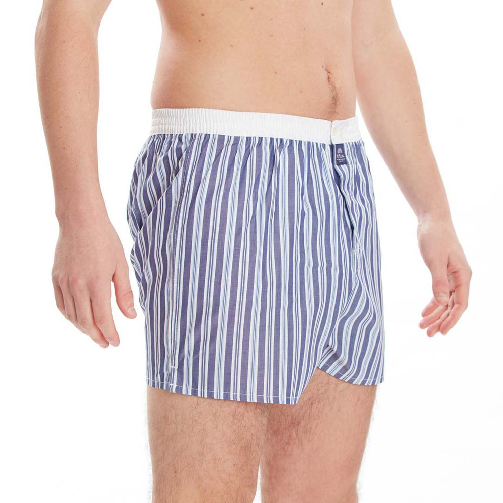 M4424 - Striped navy & white