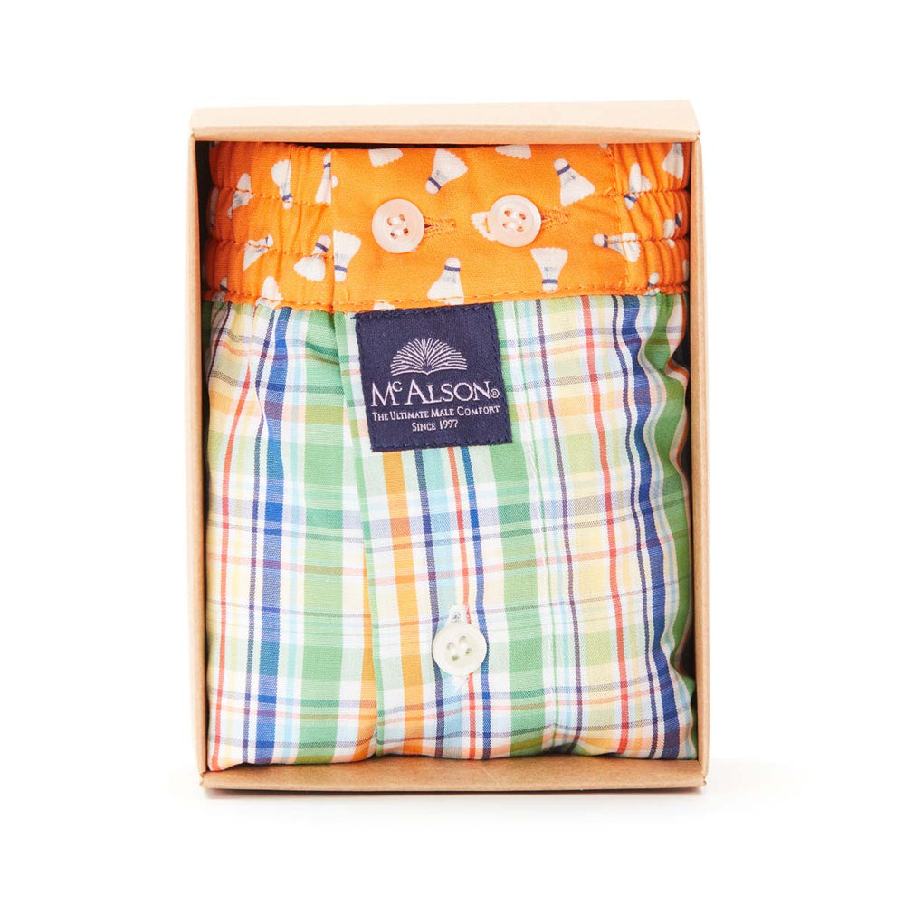 M4524 - checkered green & turquoise