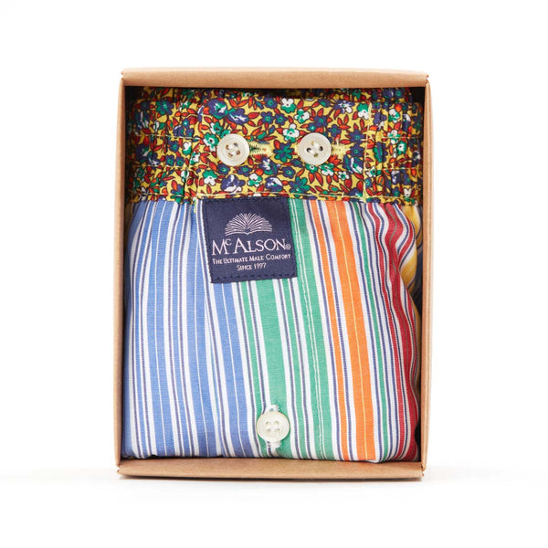 M4641 - Gestreift blau & gelb