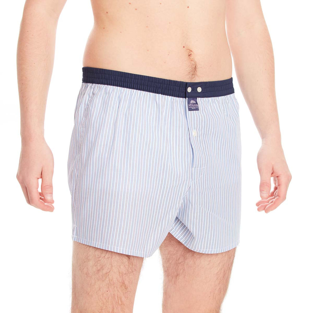 M4644 - Rayé bleu & blanc