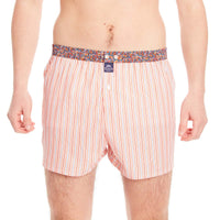 M4651 - Rayé orange & blanc