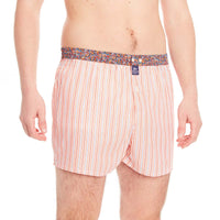 M4651 - Rayé orange & blanc