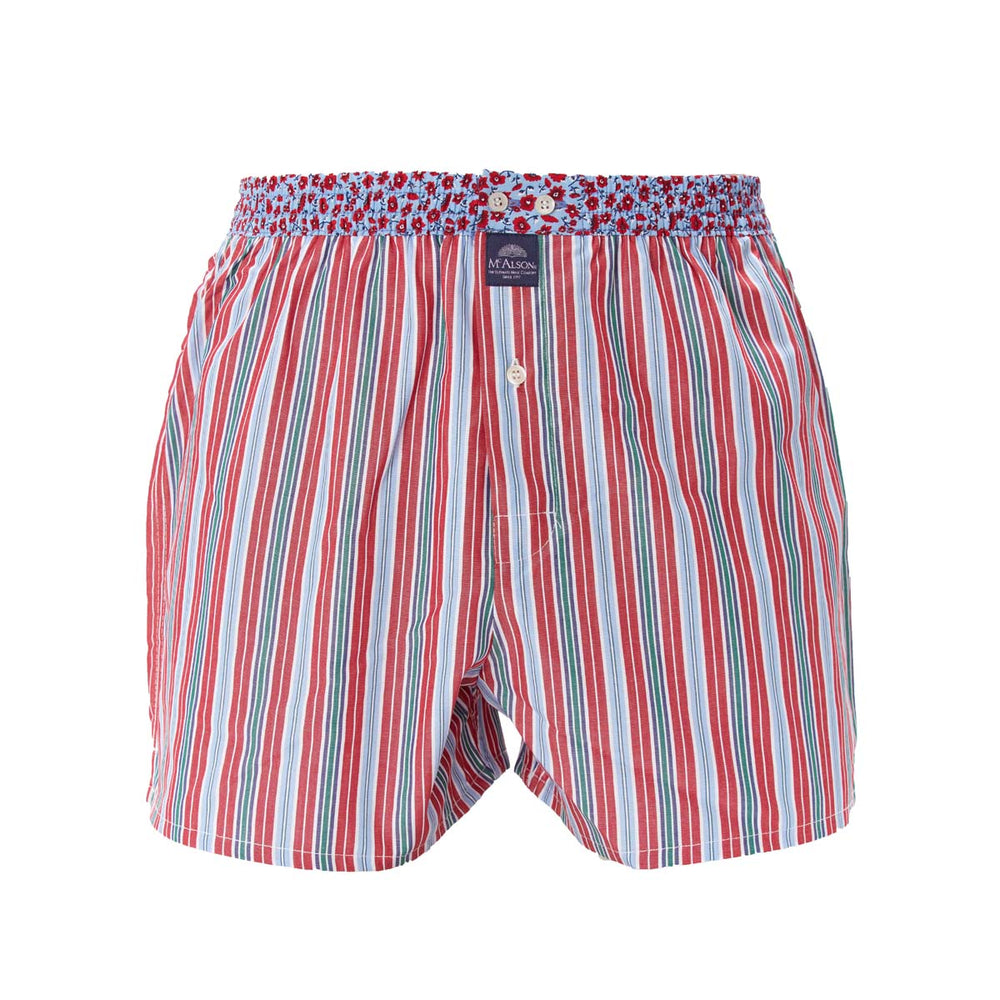 M4659 - Rayé rouge & bleu