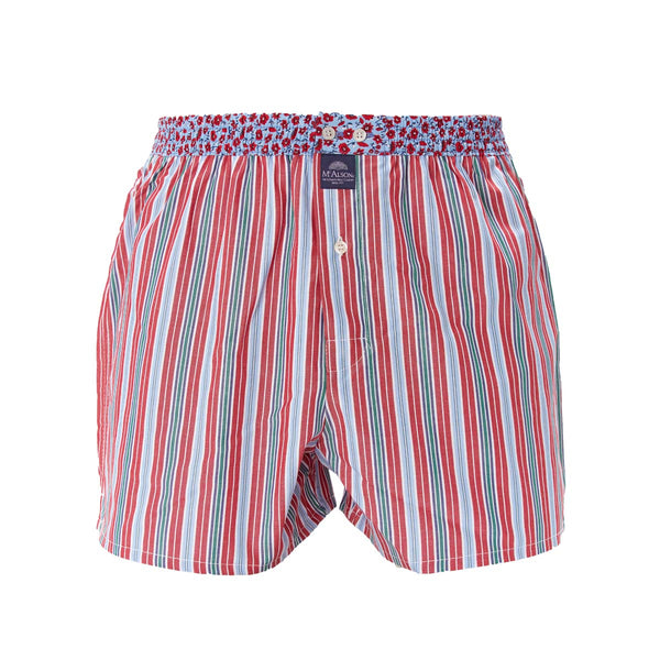 M4659 - Rayé rouge & bleu