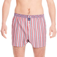 M4659 - Rayé rouge & bleu