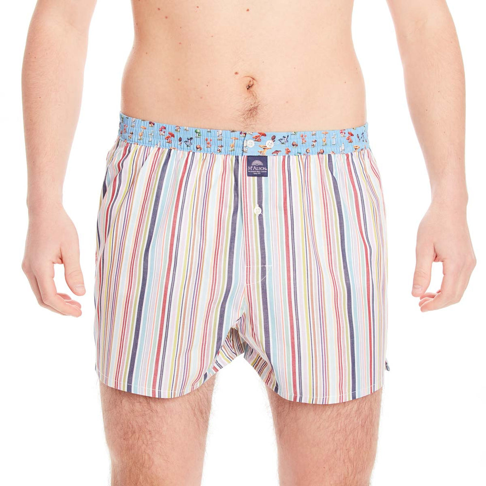 M4661 - Rayé multicolore marron